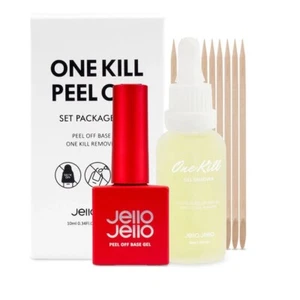 Jello Jello Peel Off Base Gel 10ml + Exclusive One Key Remover 30ml Korea Beauty - Picture 1 of 5