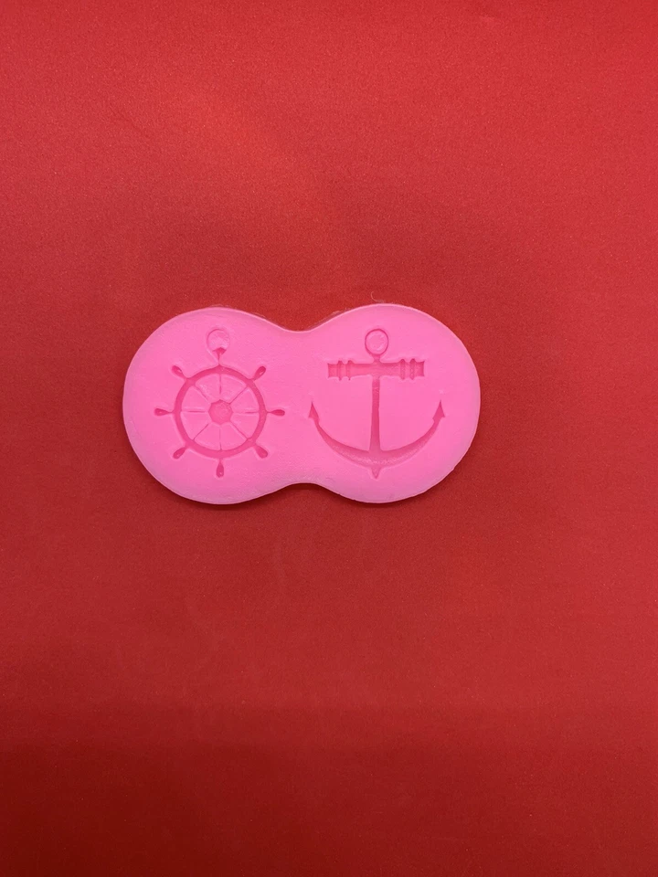 Silikonform Gießform Eis Schokolade Fondant 3D Anker und Schiffsrad Mold - Bild 1 von 1
