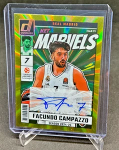 2024/25 Donruss Basketball Euroleague Marvels FACUNDO CAMPAZZO Gold AUTO 08/10 - Picture 1 of 2