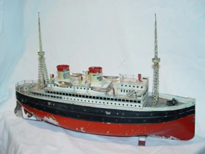 FLEISCHMANN SCHIFF TYP BREMEN hier " ALBERT BALLIN " VORKRIEG 51 cm lang - Bild 1 von 24