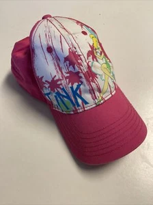TINK Disney “pixies rule” pink hat tinkerbell Palm Trees adjustable girls 4 12 - Picture 1 of 4
