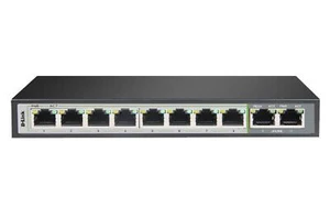 D-Link 10-Port Unmanaged PoE Switch with 8 RJ45 PoE and 2 Uplink Ports - Picture 1 of 2