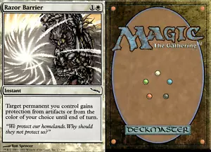 Magic the Gathering MTG Razor Barrier Foil - Picture 1 of 1