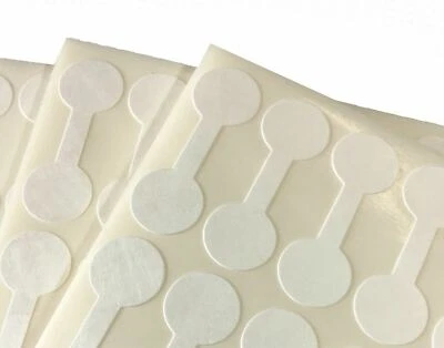 SAGA SELECTION 1000 PCS White Price Tags Stickers, Jewelry Round Barbell Labels Dumbbell Tags