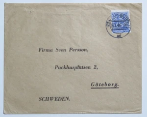 Bizone 48 I EF auf Brief Duisburg 25.8.1948 nach Schweden - Picture 1 of 4