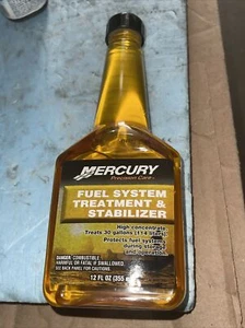 MERCURY,FUEL SYSTEM TRATMEMENT & STABILIZER;P/N 92-858072K01. - Picture 1 of 3