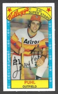 1979 KELLOGG'S 3-D #33 Terry Puhl HOUSTON ASTROS ( No Cracks ) NM-MINT B - Picture 1 of 2