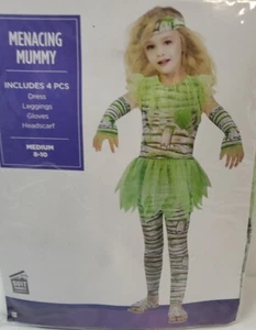 Nuevo Talla M 8-10 Amenazante Momia Niñas Elegante Vestido Halloween Niño Disfraz - Imagen 1 de 7