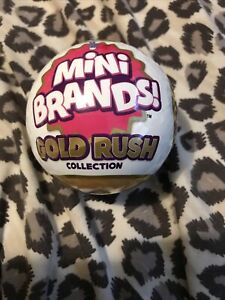 5 Surprise Mini Brands Gold Rush Limited Edition Mystery Capsule Assortment ZURU