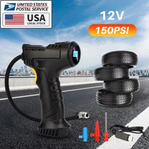 Hand Rechargeable Pump Cordless Digital Car Tire Inflator Tire Air Compressor - Picture 1 of 7