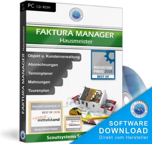 Hausmeister Software,Faktura Rechnungsprogramm für den Hausmeisterbetrieb,Orga - Bild 1 von 12