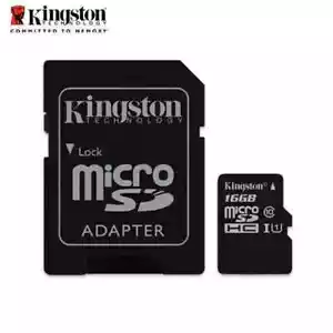 Micro SD 16GB Kingston Memoria MicroSD 16 GB con adattatore Stock SDHC Classe 10 - Foto 1 di 2