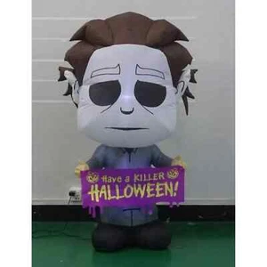 Michael Myers Have a Killer Halloween Banner 5 Fuß aufblasbar LEUCHTET NEU - Bild 1 von 2