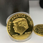 2024 Coins Gold Plated 45Th President Donald Trump Commemorative Gifts MAGA King