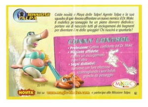 Sorpresina Kinder Missione Talpa 2 al Mare Conny Control SOLO CARTINA  - Foto 1 di 1