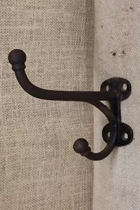 Old Tack Harness Coat Big Hook Large 5 3/4” Horse Barn Rust Vintage Rustic Iron - Picture 1 of 12