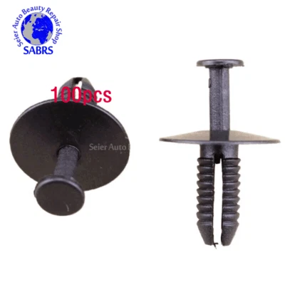 100 clips de sujetadores de remache de umbral de puerta de empuje para BMW E38 E39 E46 51118174185 Foto 1 de 3