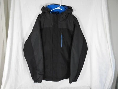 Chaqueta aislante con capucha y cremallera completa negra Boeing. Adulto grande. Foto 1 de 4