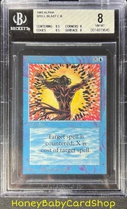 MTG Limited Edition Alpha 1993 Spell Blast BGS 8.0Q++ NM/MT Old School 93/94 - Picture 1 of 6