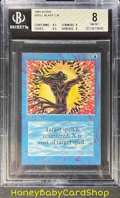 MTG Limited Edition Alpha 1993 Spell Blast BGS 8.0Q++ NM/MT Old School 93/94 - Image 1 of 4