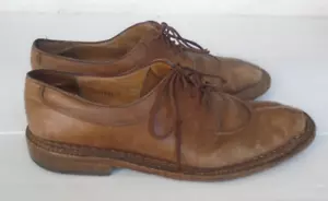 Salvatore Ferragamo geteilte Zehe Leder Derby elegante Schuhe Herren Größe 11D braun - Bild 1 von 6