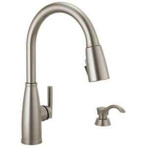 Delta Varos Pull-Down Kitchen Faucet Spotshield Stainless-Certified Refurbished - Picture 1 of 7