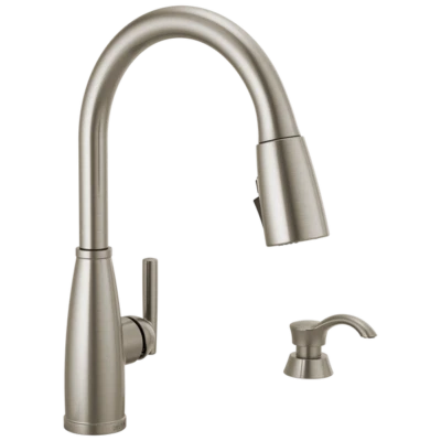 Delta Varos Grifo de Cocina Extraíble Protector de Punto Acero Inoxidable Certificado Reacondicionado Foto 1 de 4