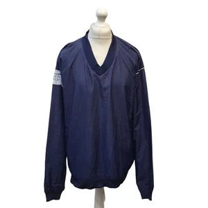 Champion Blue Vintage V-Neck Sweatshirt Men's UK Size XL K565 - Picture 1 of 5