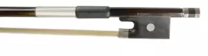 4/4 Violin Bow Brazilwood Stick with Half- Lined Ebony Frog Straight Edge - Picture 1 of 3