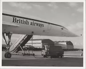 BRITISH AIRWAYS CONCORDE G-BBDG LARGE VINTAGE ORIGINAL MANUFACTURERS PHOTO 8 BA - Picture 1 of 2