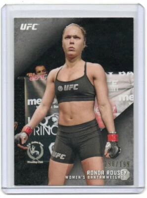 2015 Topps UFC Knockout Ronda Rousey Silver Parallel #68 190/199 - Image 1 of 2