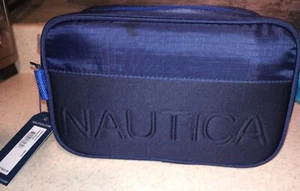 NWT Nautica Travel Kit Toiletry Bag In Navy and Royal Blue, A Great Gift Idea - Picture 1 of 4