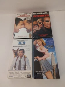 4 VHS: The Little Black Book/K-9/Anger Management/Bandits - Picture 1 of 3