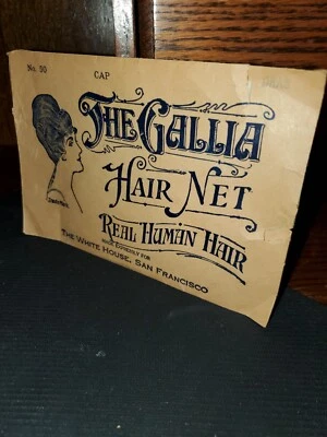 Antigua red/tapa para cabello humano real The Gallai ¡NUEVA DE STOCK en sobre original! Foto 1 de 4