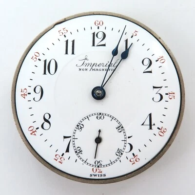 Reloj Bolsillo Vintage Buren Imperial 15J 3 Ajustes Movimiento y Bonita Esfera. Foto 1 de 4