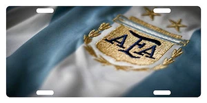 Argentina Flag Custom License Plate Argentinian Emblem Version IV - Picture 1 of 1