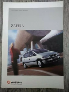 VAUXHALL ZAFIRA 1.6 1.8 2.0 DTI 2.2i Club Comfort Elegance Brochure March 2001 - Picture 1 of 1