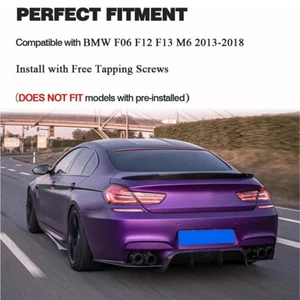 Kit de carrocería difusor parachoques trasero fibra carbono real bmw f06 f12 f13 m6 13-18 - Imagen 1 de 11