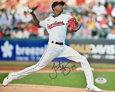 Triston McKenzie Signed Autographed Cleveland Guardians 8x10 Photo PSA/DNA - Image 1 of 2