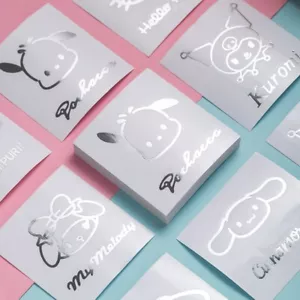 mini cute cartoon child kid boy girl sticker pad car bike sheet Decal plate dv4 - Foto 1 di 6