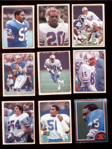 Juego de pegatinas Houston Oilers 1983 Archie Manning Carl Roaches Gifford Nielson - Imagen 1 de 1