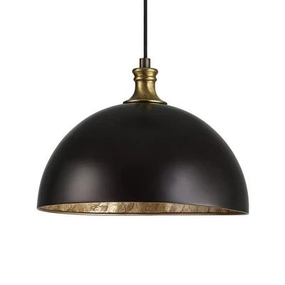 Placuna 1 Light Metal Dome Pacific Bronze Pendant  Uttermost 22028 - Image 1 of 4