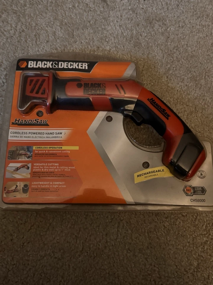 NEW Black & Decker Handisaw CHS6000 Cordless Powered Hand Saw FACTORY SEALED  - Image 1 of 1