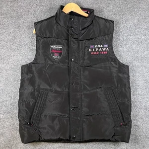 Paul & Shark Yachting Vest Mens L Black Puffer Goose Down Fill Zip Oslo Gilet - Picture 1 of 14
