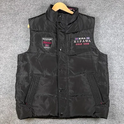 Paul & Shark Yachting Vest Mens L Black Puffer Goose Down Fill Zip Oslo Gilet - Image 1 of 4
