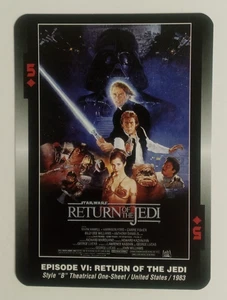 Star Wars Filmposter Spielkarte Rückkehr der Jedi-Ritter 5 Diamanten - Bild 1 von 2
