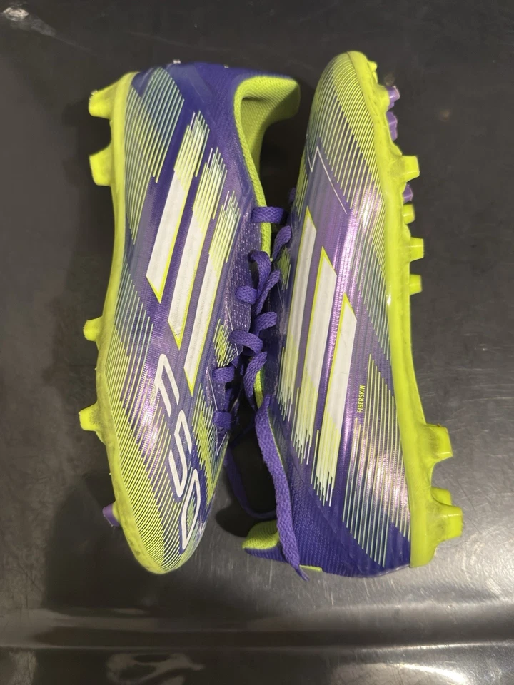 Adidas Adizero F50 League  FG MG Purple Rush Lucid Lemon - Image 1 of 4