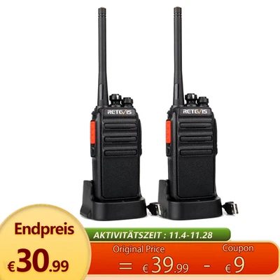 Retevis RT24 Walkie Talkie PMR446 Lizenzfreies  Sprechfunkgeräte funkgerät - Bild 1 von 4