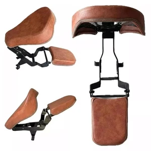 Asiento Plegable apto para Jawa Bobber 42 Jawa Perak con Reposapiés Color TAN - Imagen 1 de 8