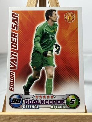 Edwin Van Der Sar Manchester United Match Attax 2008/09 Football Card - Image 1 of 2